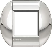 Рамка овальная Legrand BTicino LivingLight 2 мод Хром  картинка